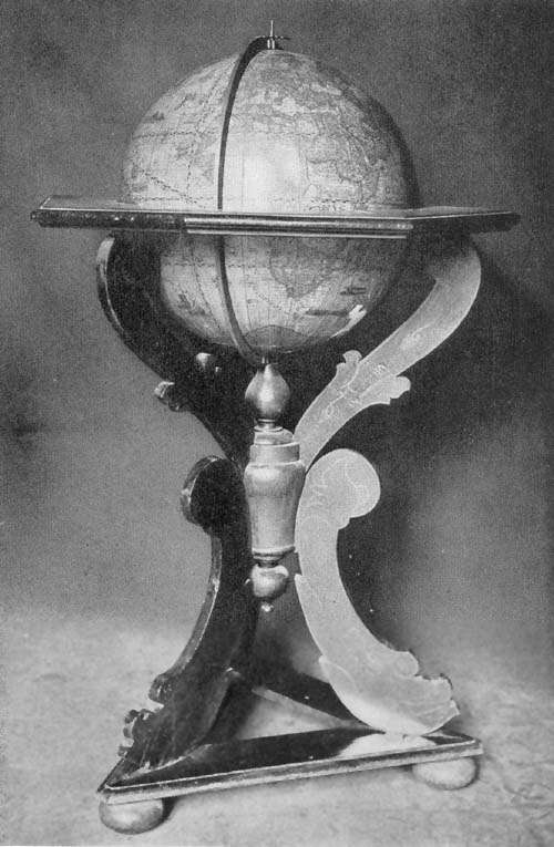 Terrestrial Globe of Johann Ludovicus Andreae, 1717.