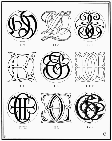 PLATE XXXVIII—DY, DZ, EE, EF, EG