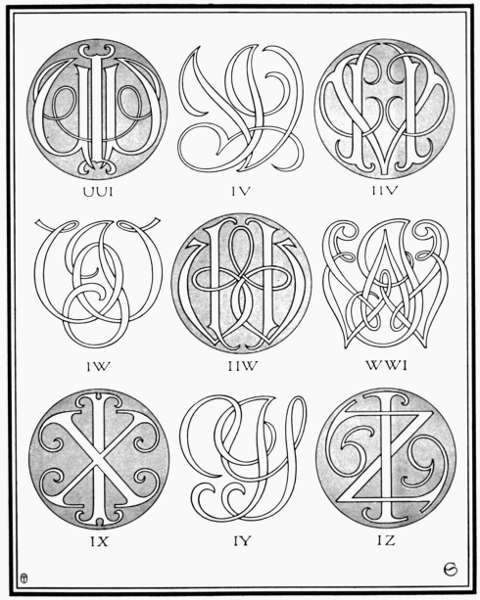 PLATE LXX—IU, IV, IW, IX, IY, IZ