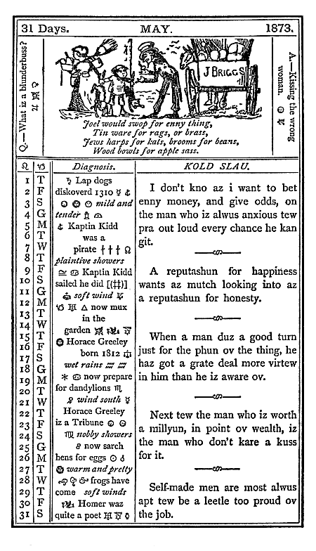 almanac May 1873