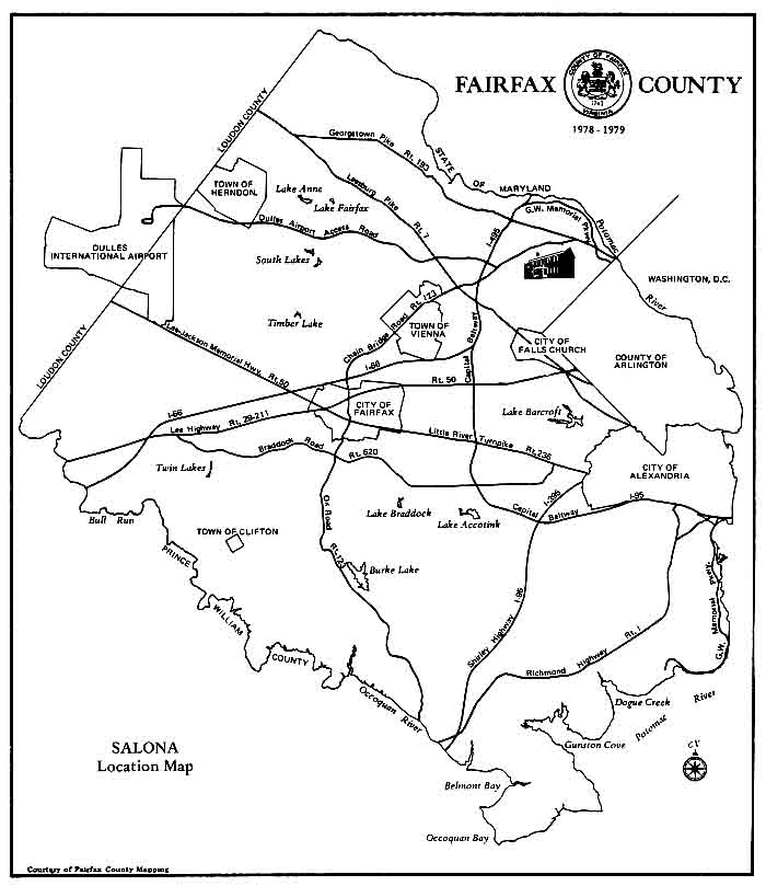 Salona Location Map