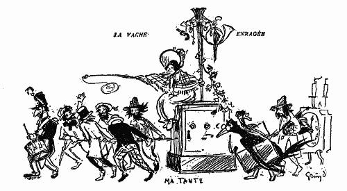 GRÜN'S DESIGN FOR FLOAT IN CAVALCADE OF LA VACHE ENRAGÉE