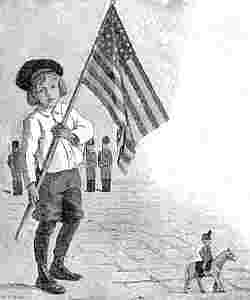 Boy With Flag