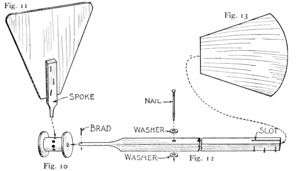 Spool Hub.Blades.Shaft.Tail.