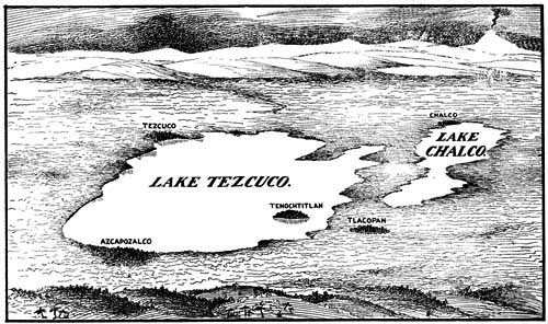 LAKE TEZCUCO, 1400 +