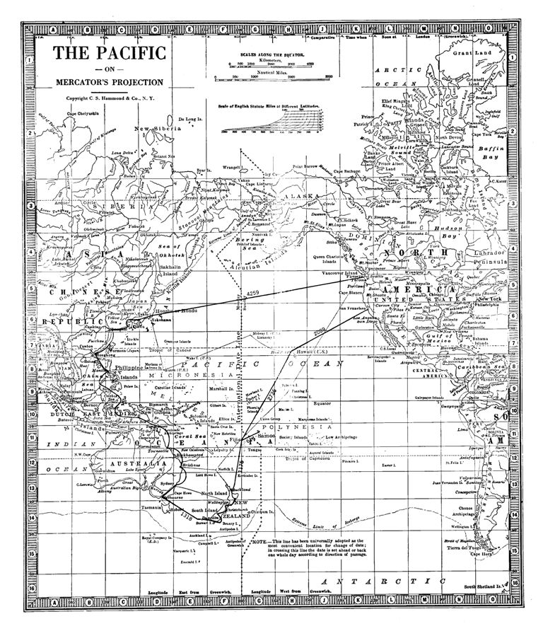 MAP OF THE PACIFIC