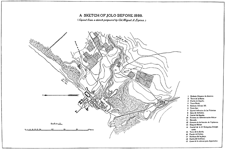 Sketch of Jolo before 1888.