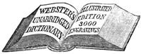  WEBSTER'S UNABRIDGED DICTIONARY ILLUSTRATED EDITION 3000 ENGRAVINGS