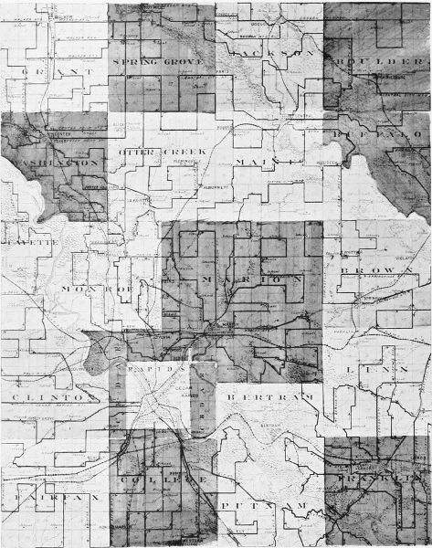 MAP OF LINN COUNTY