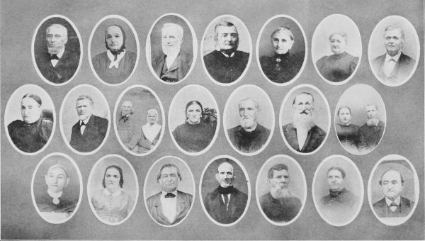 SOME EARLY MEMBERS UNITED BRETHREN CHURCH, LISBON