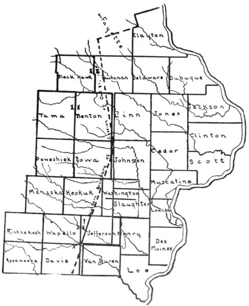 SHOWING THE TWO CESSIONS AS AT PRESENT DIVIDED