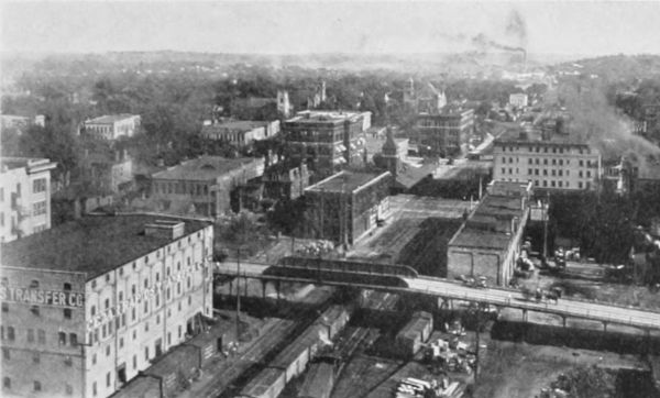 BIRDSEYE VIEW LOOKING EAST, CEDAR RAPIDS