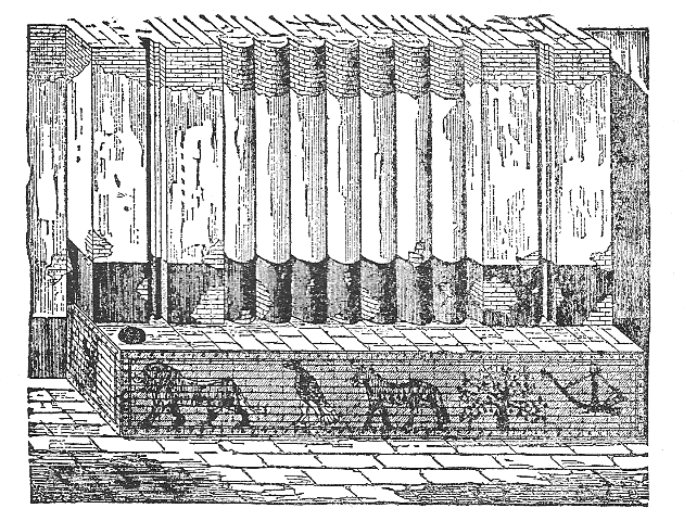 DECORATION IN ENAMELED TILES ON ONE OF THE GATES OF THE HAREM IN SARGON'S PALACE.