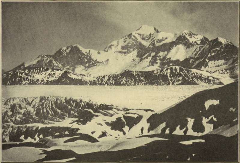 MOUNT ST. ELIAS FROM EAST SIDE OF AGASSIZ GLACIER, ALASKA