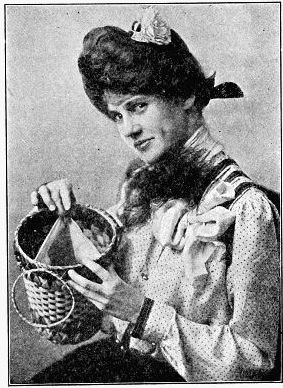 photo of girl holding lined basket