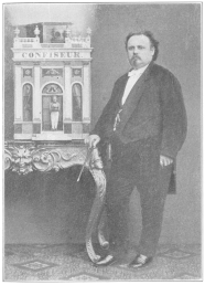 Ernest Basch and “Le Confiseur Galant,” which he claims is the original Robert-Houdin “Pastry Cook of the Palais Royal.” From a photograph in the Harry Houdini Collection.