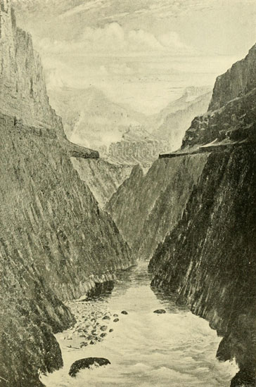 The Depths of the Grand Canyon at Sunset.