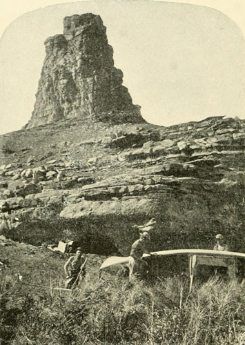 Repairing Boat Near Mouth of Frémont River on the Colorado River, 1872.