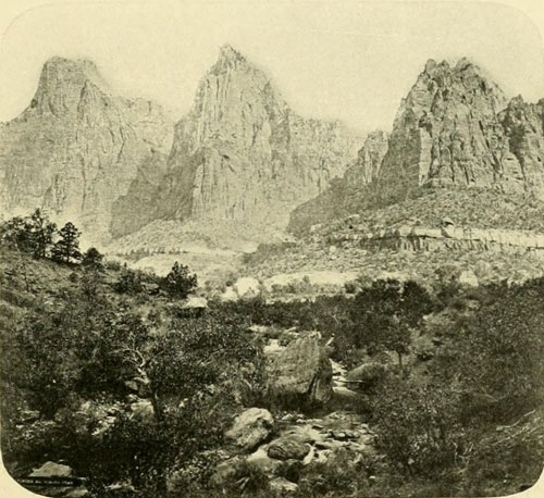 Cliffs of the Rio Virgin, about 2500 Feet High.