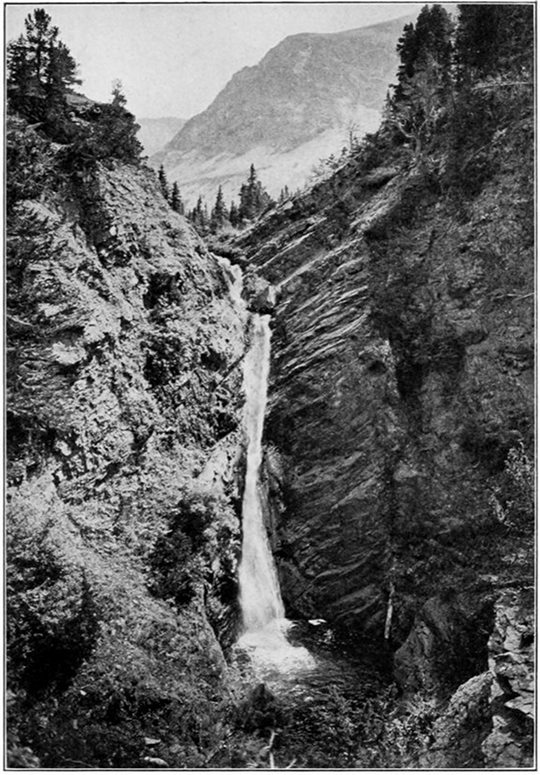 APPISTOKI FALLS NEAR TWO MEDICINE CHALETS