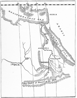 MAP of the NILE BASIN. 1819. A.D.