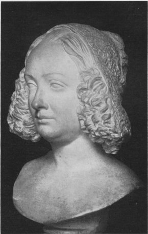 JULIETTE DROUET IN 1846.  Bust by Victor Vilain (Victor Hugo Museum).