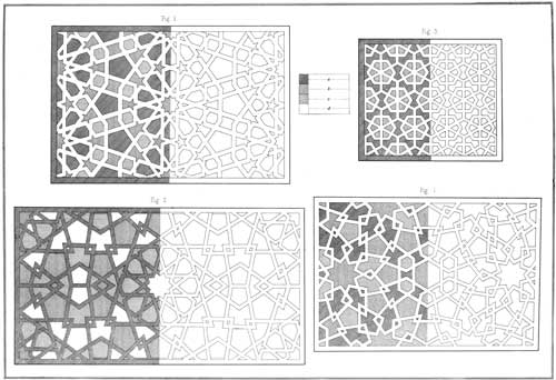 Illustration: Four Mosaics in the Interior of Kubbet Es-Sakharah