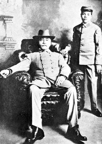 Brigadier-General David E. Johnston and Aid-de-Camp D. E. J. Wilson