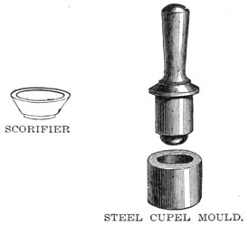 SCORIFIER. STEEL CUPEL MOULD.