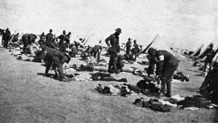 Kit Inspection in the Field Ambulance Lines