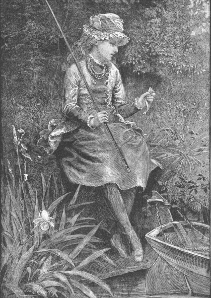 Girl fishing