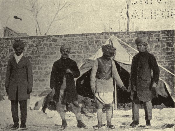 INDIAN ENCAMPMENT IN THE SNOW