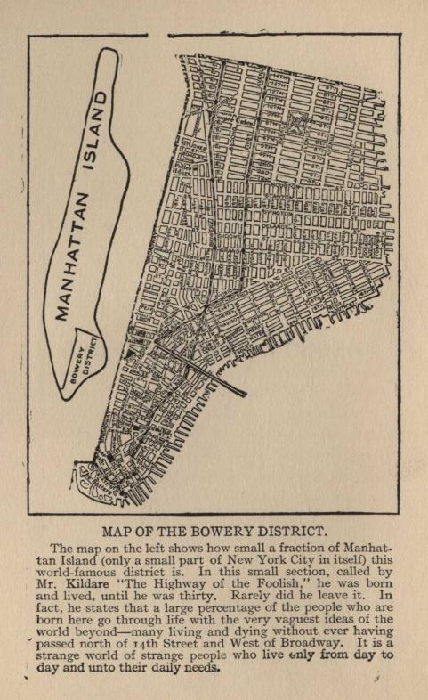 Map of the Bowery District