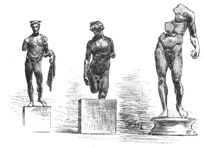 STATUES OF MERCURY, APOLLO, AND JUPITER OR NEPTUNE, FOUND IN THE THAMES, 1837