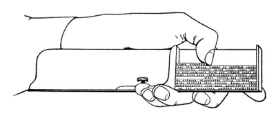 Holding the Composing Stick