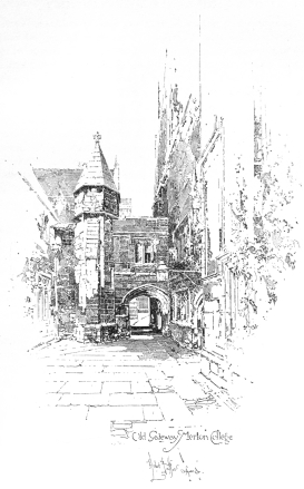 Old Gateway, Merton College  Herbert Railton Oxford