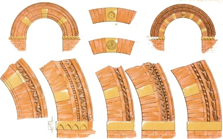 9. BROLETTO—BRESCIA.  Details of Archivolts