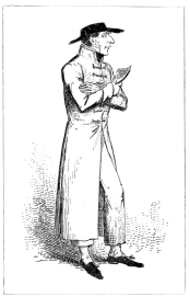 LORD COCHRANE AS HE APPEARED IN COURT.  (From Cruikshank’s Etching.)