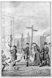 LORD COCHRANE IN CUSTODY.  (From Cruikshank’s Etching.)