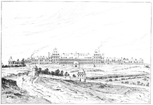 THE BICÊTRE IN 1710.  (After Gueroult.)