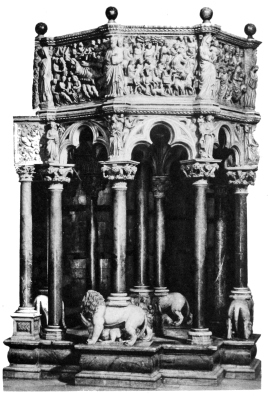 The Pulpit of the Duomo, Siena.  (Niccolò Pisano and his pupils.)