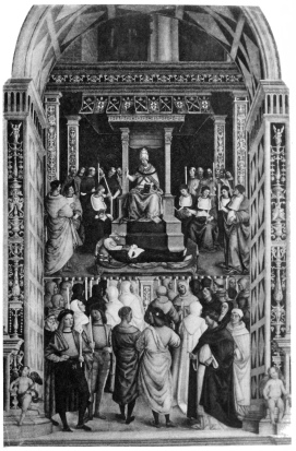 The Canonisation of St. Catherine.  from Pinturicchio’s Fresco.