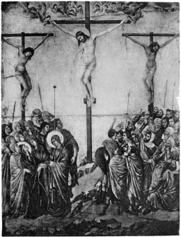 The Crucifixion.  by Duccio di Buoninsegna.