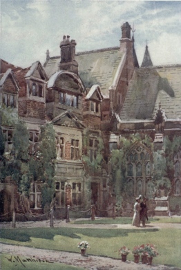 THE OLD COURT, PEMBROKE COLLEGE  The Dining Hall is seen on the right of the picture.