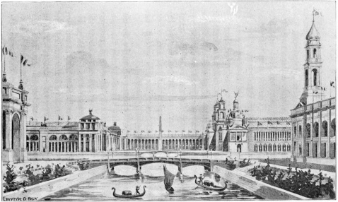 Image not available: PERSPECTIVE VIEW LOOKING SOUTH, SHOWING END OF WORLD’S COLUMBIAN EXPOSITION.