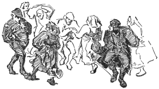 Image not available: Dance of Peasants.  After a sixteenth-century engraving.