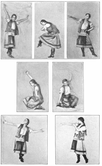 Image not available: Poses from Slavonic Dances  Miss Lydia Lopoukowa  Characteristic gesture (1)—Characteristic step (2)—Characteristic gesture (3)—Characteristic step (4)—Same, another view (5)—Ecstasy (6)—The claim of beauty (7)