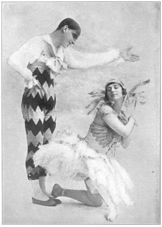 Image not available: Mlle. Lydia Kyasht and M. Lytazkin  “Harlequin and Blue-bird”  To face page 247  