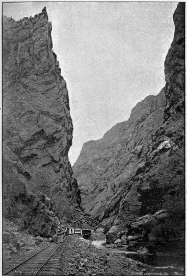 Image not available: THE ROYAL GORGE AND HANGING BRIDGE, GRAND CAÑON OF THE ARKANSAS.