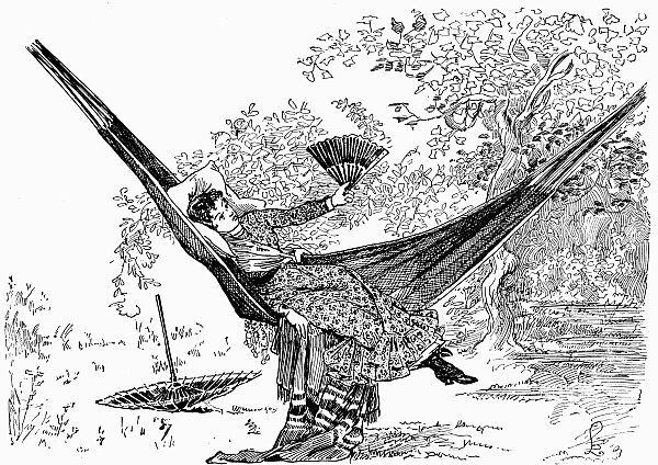 girl in hammock